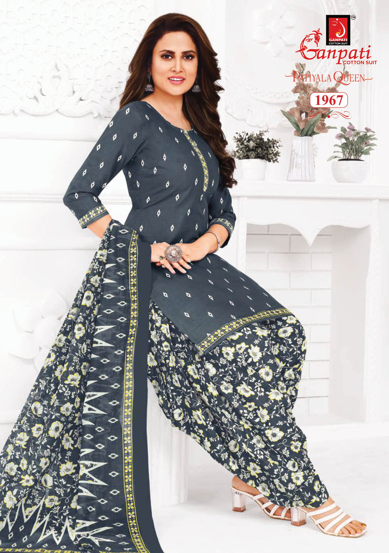 Ganpati Patiyala Queen Vol 8 Cotton Printed Designer Salwar Suit Collection