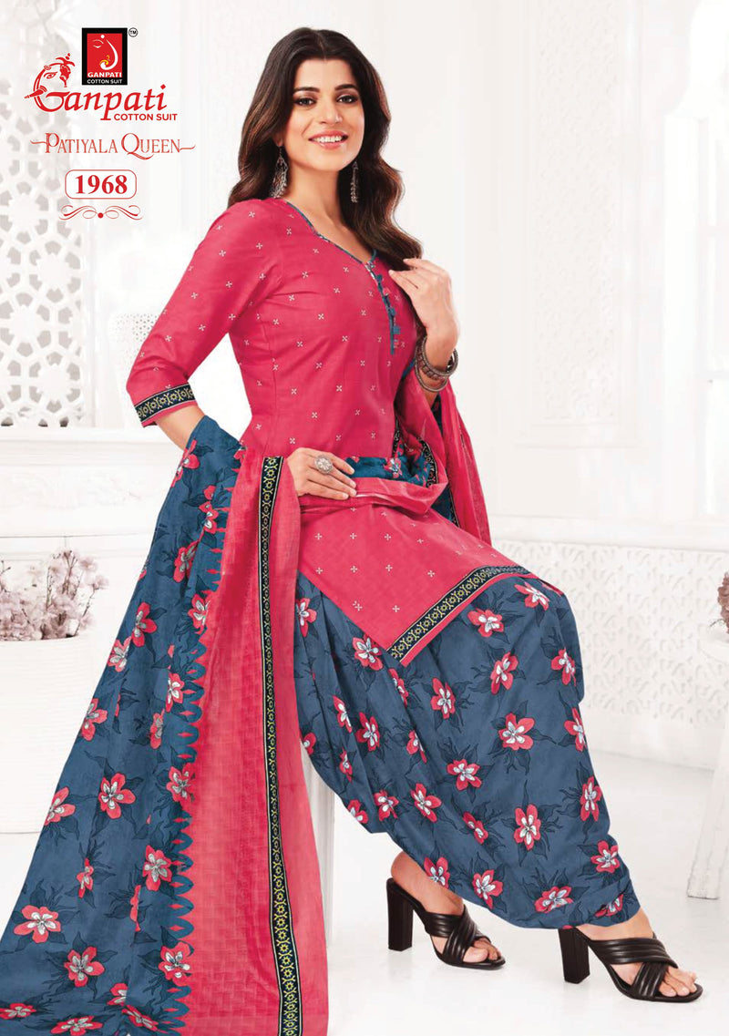 Ganpati Patiyala Queen Vol 8 Cotton Printed Designer Salwar Suit Collection