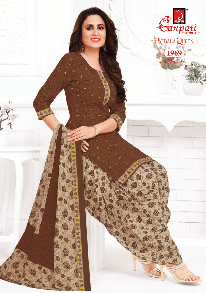Ganpati Patiyala Queen Vol 8 Cotton Printed Designer Salwar Suit Collection