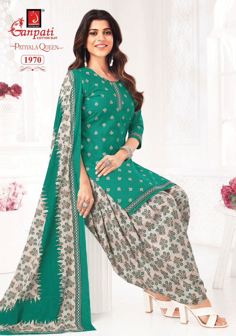 Ganpati Patiyala Queen Vol 8 Cotton Printed Designer Salwar Suit Collection