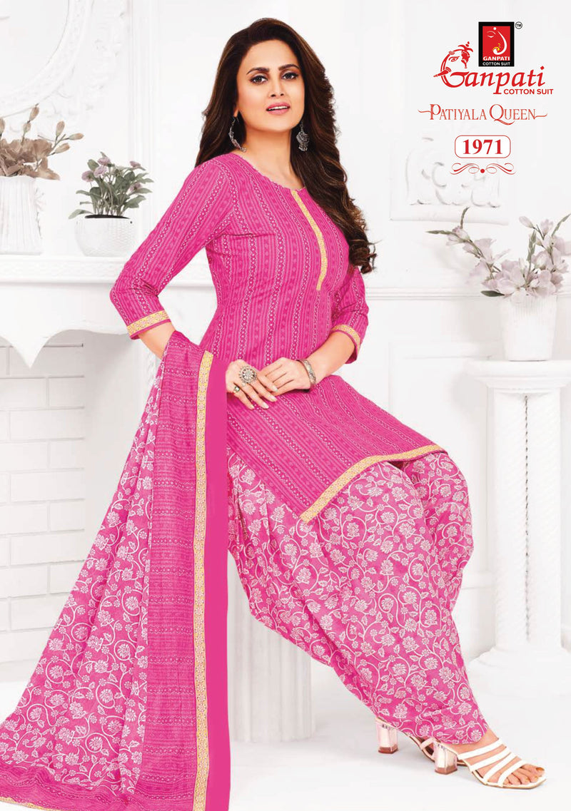 Ganpati Patiyala Queen Vol 8 Cotton Printed Designer Salwar Suit Collection