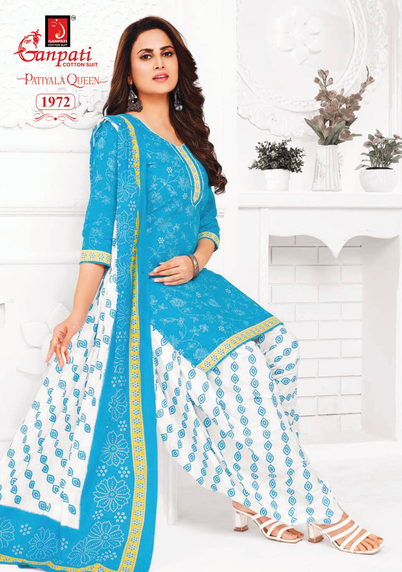 Ganpati Patiyala Queen Vol 8 Cotton Printed Designer Salwar Suit Collection