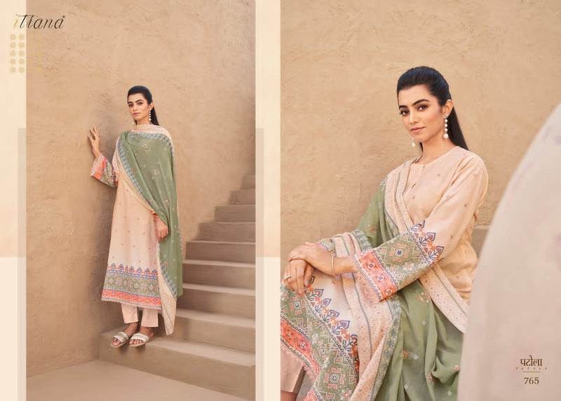 Itrana Patola Lawn Cotton Digital Print With Embroidery Work Suits