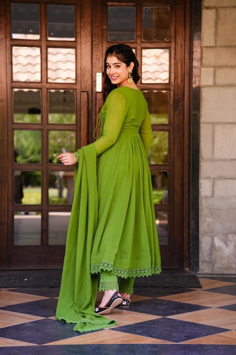 Pc D No 235 Georgette With Heavy Look Anarkali Gown With Dupatta