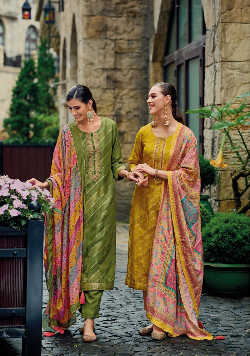 Kailee Fashion Pearl Viscose Hand Work Exclusive Designer Suits