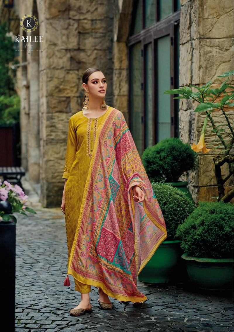 Kailee Fashion Pearl Viscose Hand Work Exclusive Designer Suits