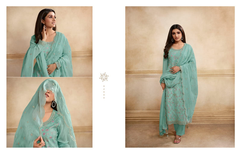 Vinay Fashion Kaseesh Pearl Organza Heavy Embroidery Designer Suits