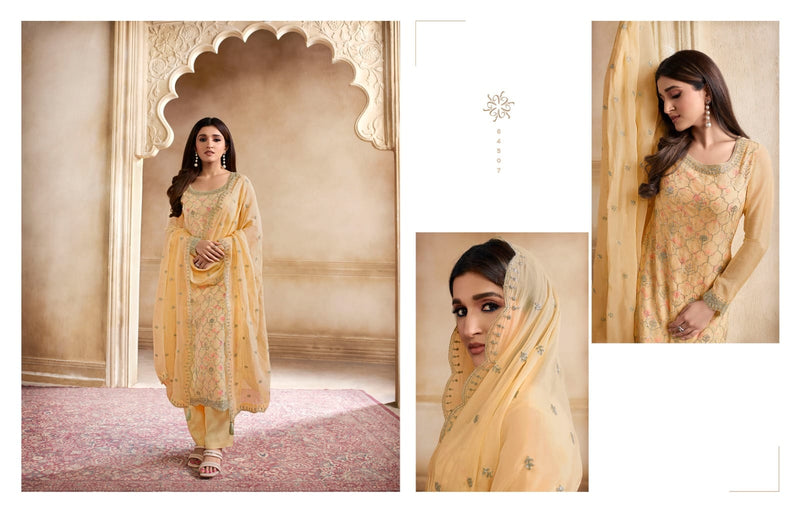 Vinay Fashion Kaseesh Pearl Organza Heavy Embroidery Designer Suits