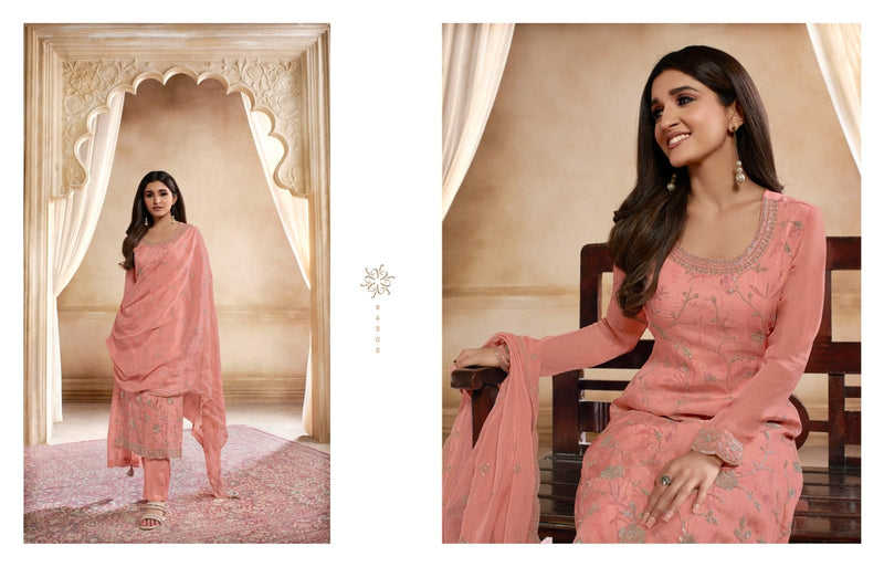 Vinay Fashion Kaseesh Pearl Organza Heavy Embroidery Designer Suits