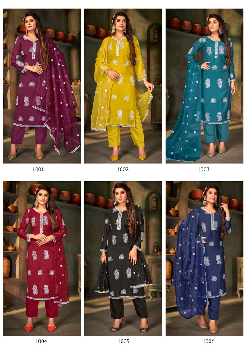 Banwery Fashion Peri Peri Silk Embroidery Designer Kurtis