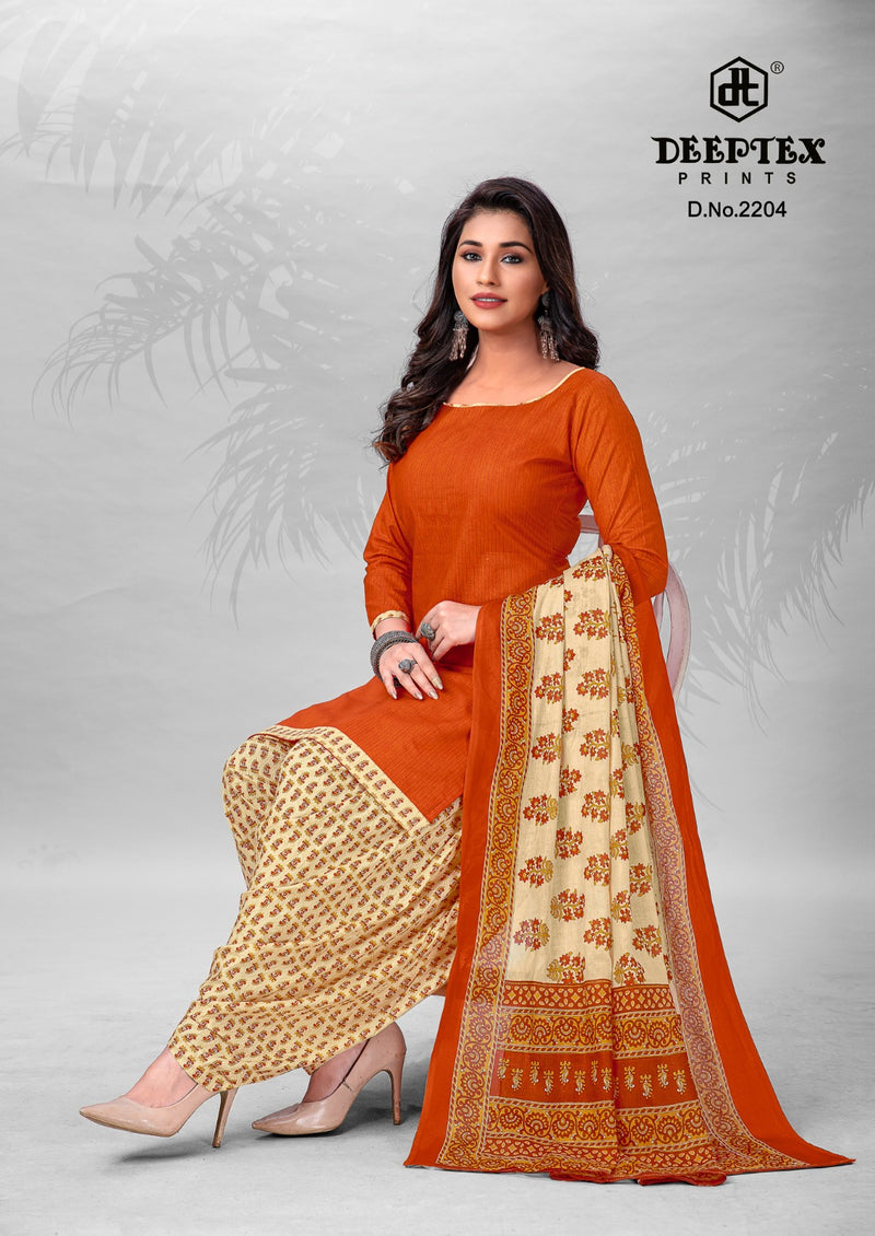 Deeptex Prints Pichkari Vol 22 Cotton Printed Patiyala Suits Dress Material