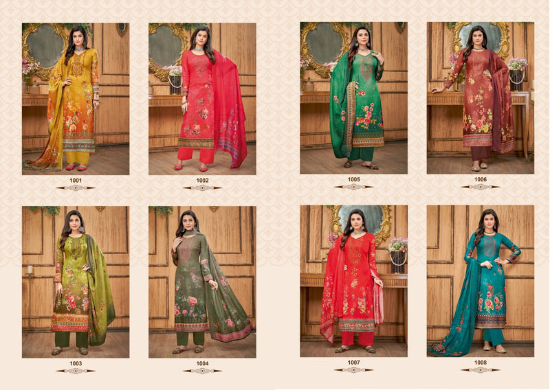 Suryajyoti Pihu Vol 1 Jam Satin Digital Print With Fancy Swaroski Work Suits