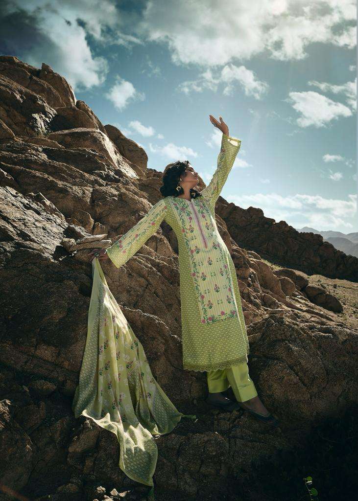 Prm Trendz Pindaar Pashmina Digital Printed Fancy Work Designer Suit Collection