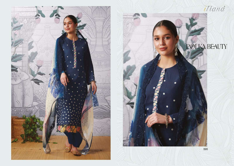 Itrana Polka Beauty Cotton Digital Prints With Fancy Mirror Work Suits