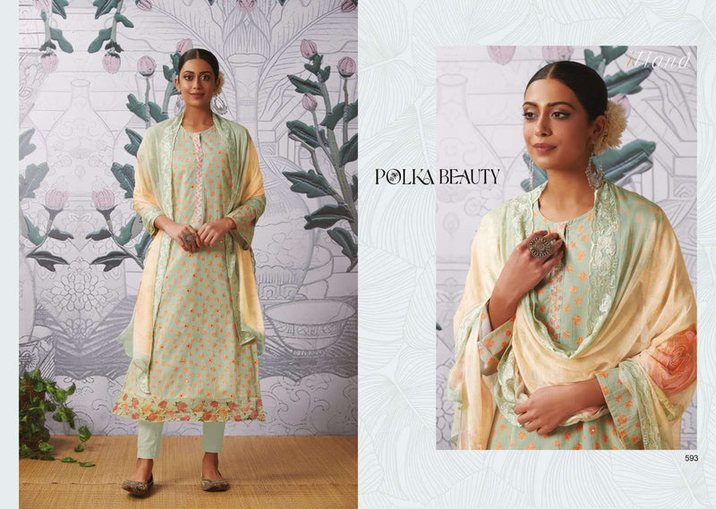 Itrana Polka Beauty Cotton Digital Prints With Fancy Mirror Work Suits