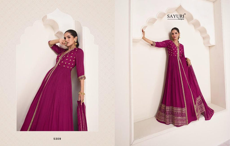 Sayuri Designer Polki Georgette Designer Fancy Wedding Wear Suit