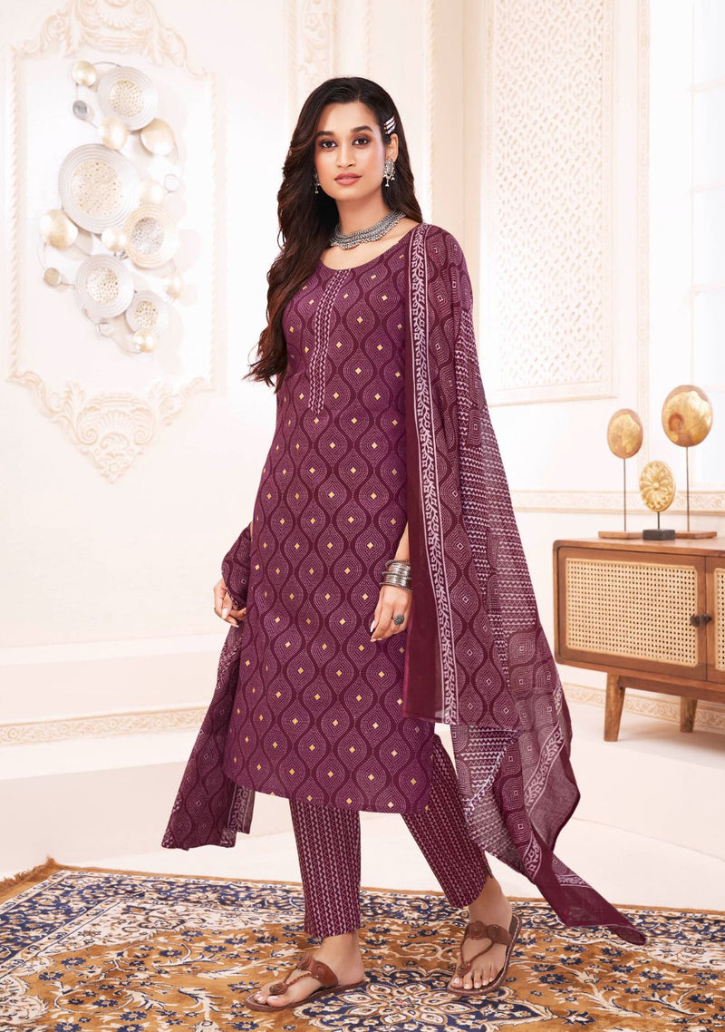 Suryajyoti Poshak Vol 2 Cotton Readymade Printed Salwar Suit Collection