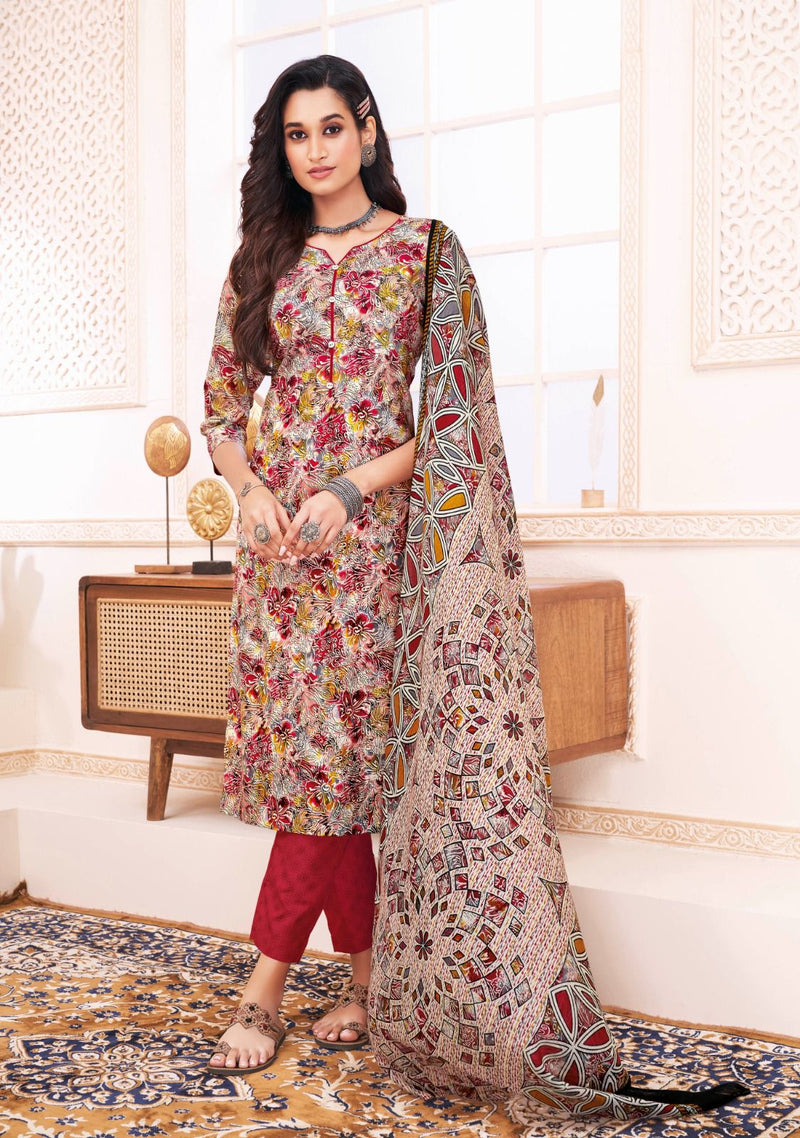 Suryajyoti Poshak Vol 2 Cotton Readymade Printed Salwar Suit Collection