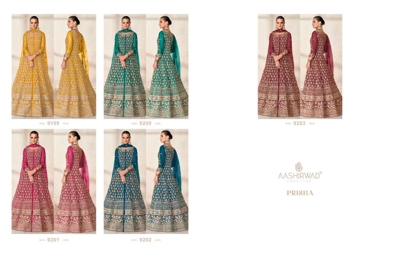Aashirwad Creation Prisha Butterfly Net Heavy Designer Elegant Suits