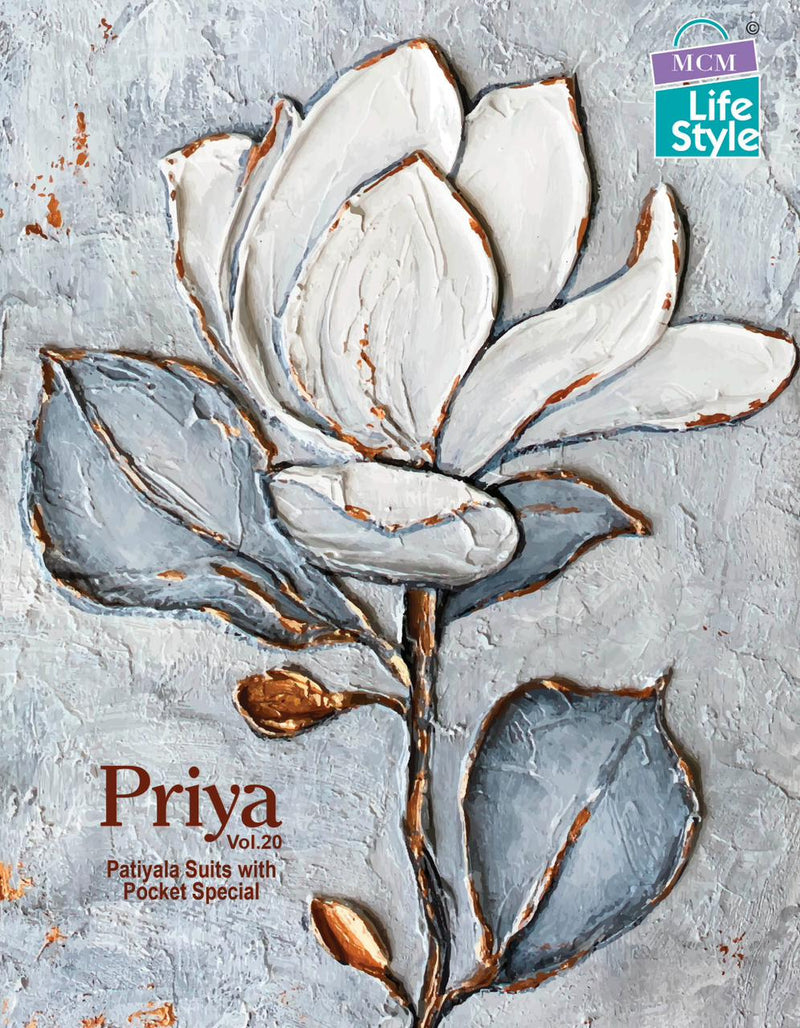 Mcm Lifestyle Priya Vol 20 Cambric Cotton Printed Ready Made Patiyala Suits