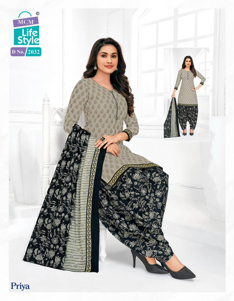 Mcm Lifestyle Priya Vol 20 Cambric Cotton Printed Ready Made Patiyala Suits