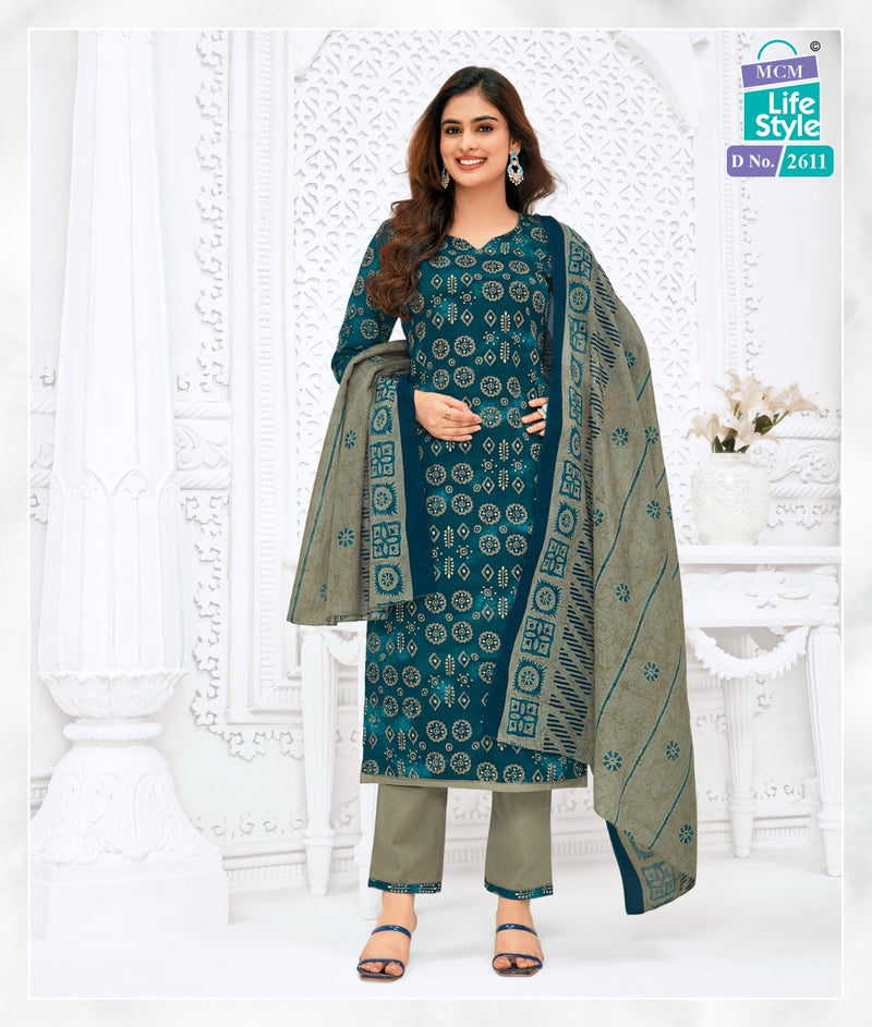 Mcm Lifestyle Priyalaxmi Vol 26 Cotton Printed Unstitched Salwar Suits