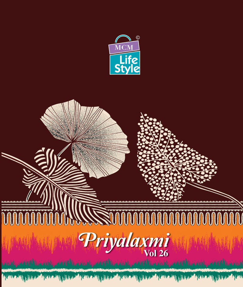 Mcm Lifestyle Priyalaxmi Vol 26 Cotton Printed Unstitched Salwar Suits