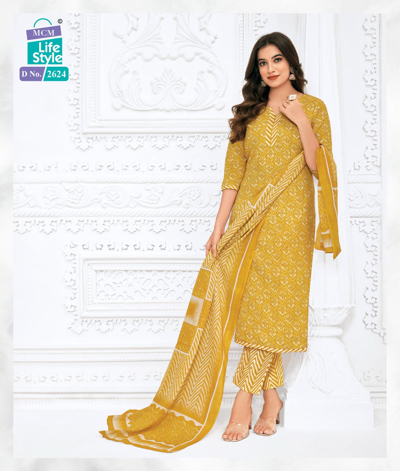 Mcm Lifestyle Priyalaxmi Vol 26 Cotton Printed Unstitched Salwar Suits