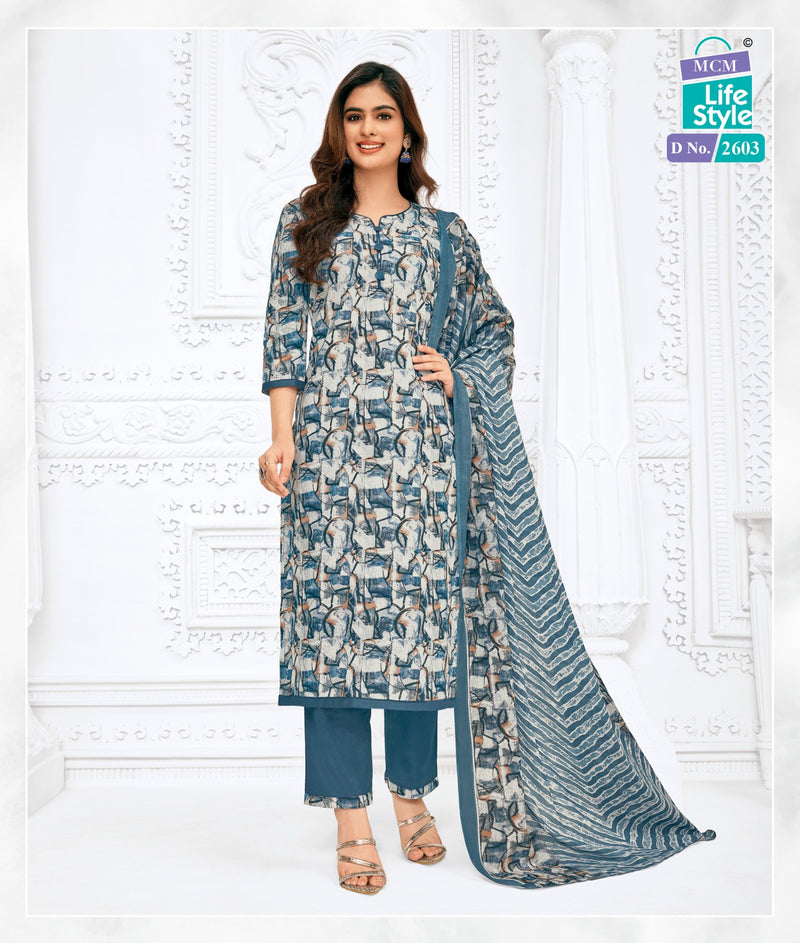 Mcm Lifestyle Priyalaxmi Vol 26 Cotton Printed Unstitched Salwar Suits