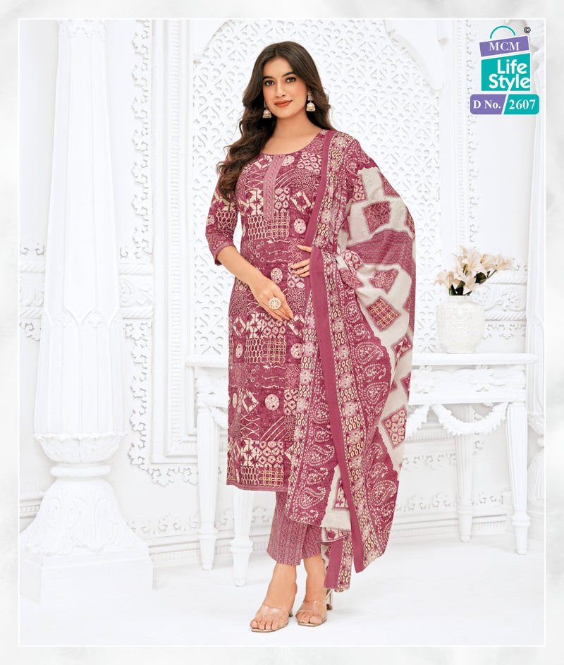 Mcm Lifestyle Priyalaxmi Vol 26 Cotton Printed Unstitched Salwar Suits