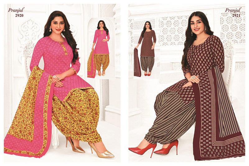 Pranjul Fashion Priyanshi Vol 29 Cotton Printed Patiyala Suit Collection