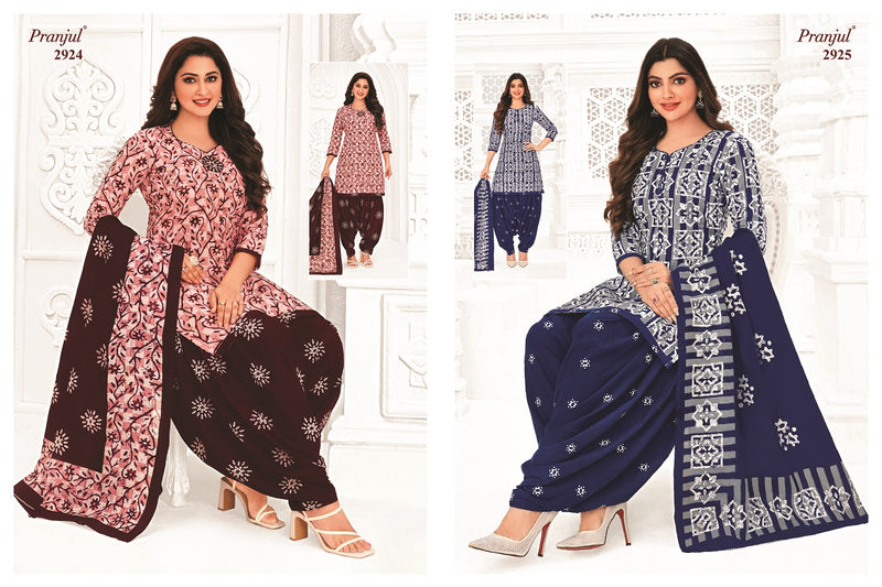 Pranjul Fashion Priyanshi Vol 29 Cotton Printed Patiyala Suit Collection