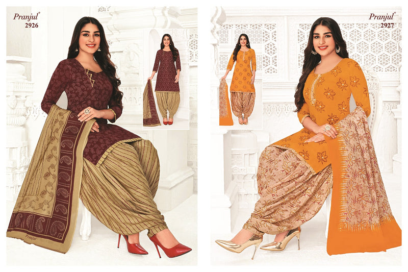 Pranjul Fashion Priyanshi Vol 29 Cotton Printed Patiyala Suit Collection