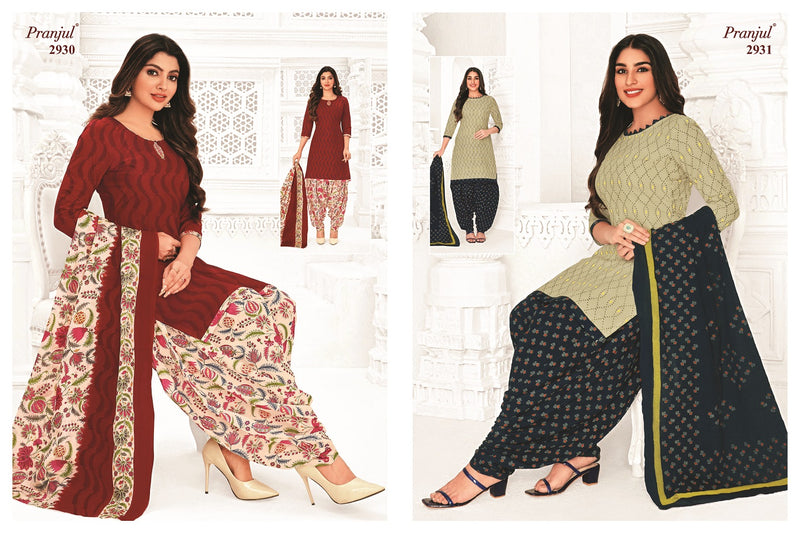 Pranjul Fashion Priyanshi Vol 29 Cotton Printed Patiyala Suit Collection
