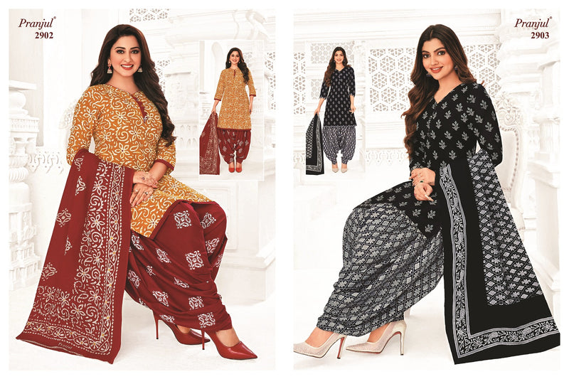 Pranjul Fashion Priyanshi Vol 29 Cotton Printed Patiyala Suit Collection