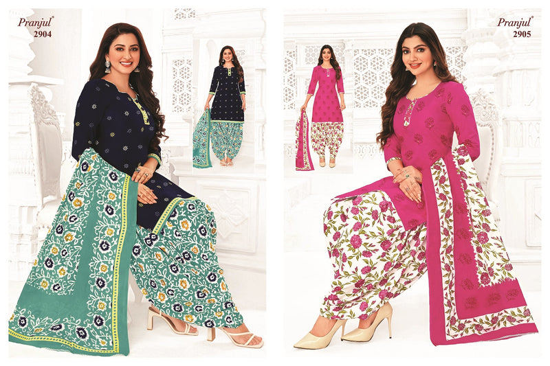 Pranjul Fashion Priyanshi Vol 29 Cotton Printed Patiyala Suit Collection