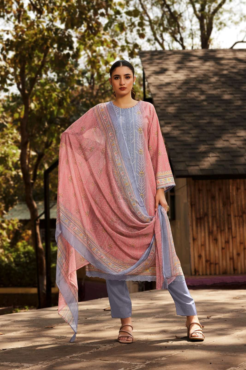 PRM Trendz Nafisha Muslin Silk Digital Print With Heavy Fancy Work Casual Salwar Suit