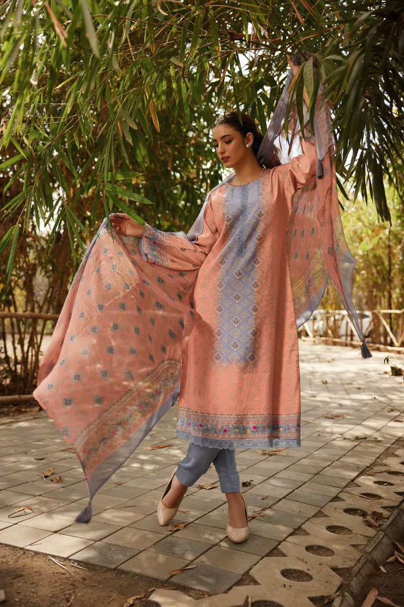 PRM Trendz Nafisha Muslin Silk Digital Print With Heavy Fancy Work Casual Salwar Suit