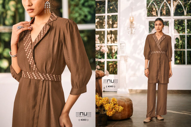 Nu Progressively Indian Vol 43 Viscose Silk Embroidery Designer Beautiful Cord
