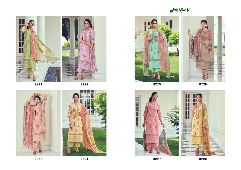 Jay Vijay Purvai Vol 2 Cotton Fancy Embroidery & Lace Work Designer Heavy Suits