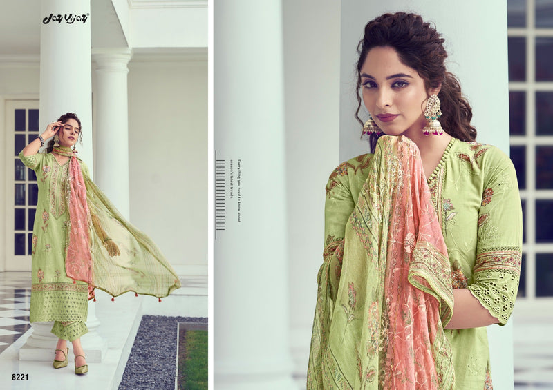 Jay Vijay Purvai Vol 2 Cotton Fancy Embroidery & Lace Work Designer Heavy Suits