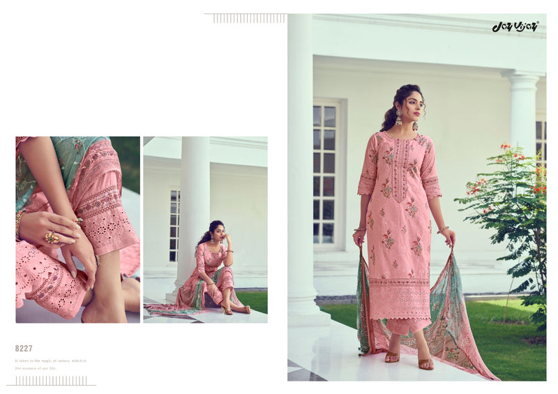 Jay Vijay Purvai Vol 2 Cotton Fancy Embroidery & Lace Work Designer Heavy Suits