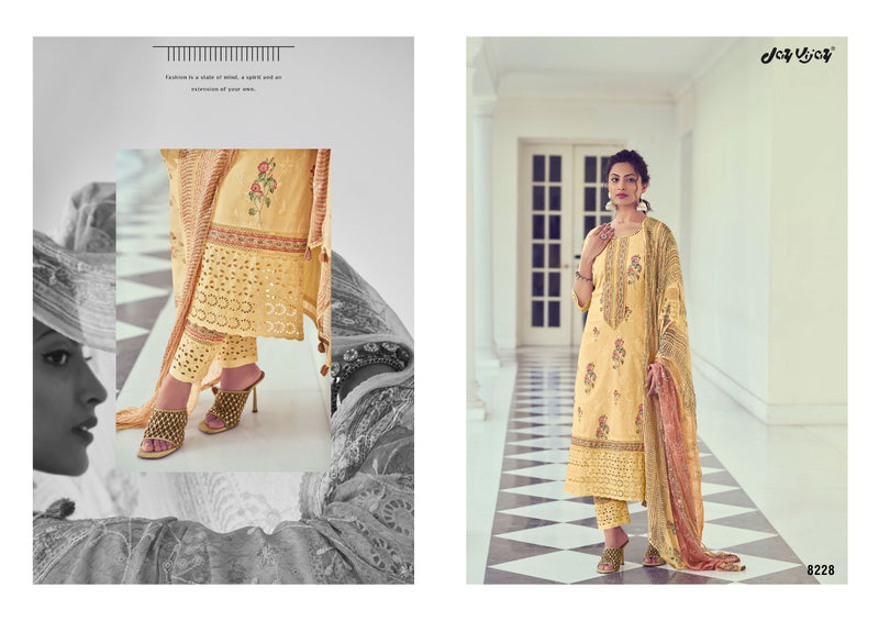 Jay Vijay Purvai Vol 2 Cotton Fancy Embroidery & Lace Work Designer Heavy Suits