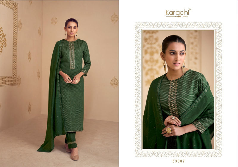 Kesar Karachi Prints Paridhan Jam Satin Digital Print With Fancy Embroidery Work Suits