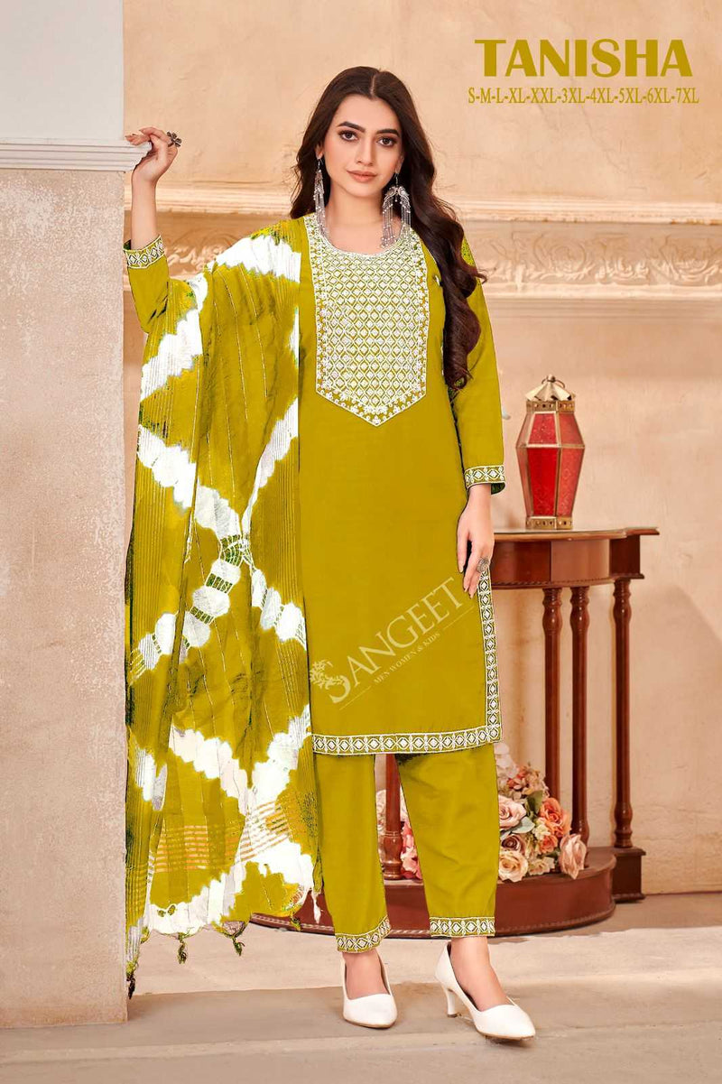 Pr Clothing Tanisha Viscose Rayon With White Embroidery Work Designer Salwar Suit