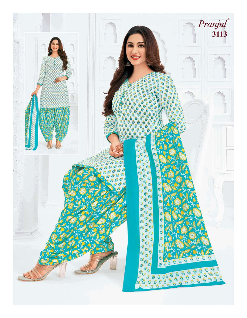 Pranjul Fashion Priyanshi Vol 31 Cotton Ptinted Digital Heavy Embroidery Work Salwar Kameez