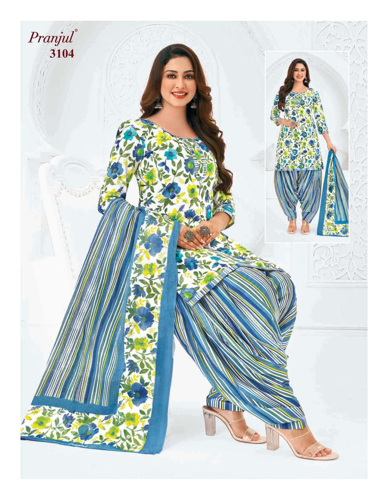 Pranjul Fashion Priyanshi Vol 31 Cotton Ptinted Digital Heavy Embroidery Work Salwar Kameez