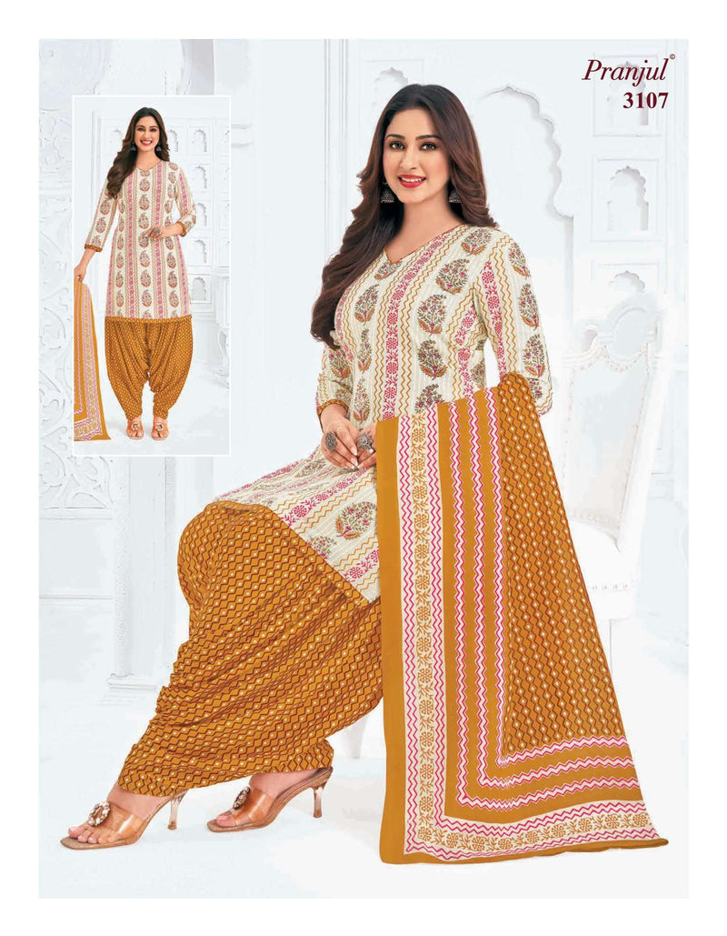 Pranjul Fashion Priyanshi Vol 31 Cotton Ptinted Digital Heavy Embroidery Work Salwar Kameez