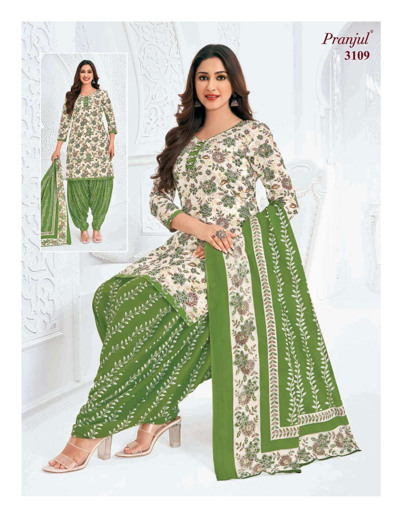 Pranjul Fashion Priyanshi Vol 31 Cotton Ptinted Digital Heavy Embroidery Work Salwar Kameez