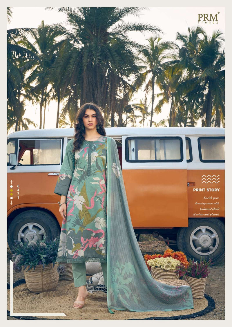Prm Trendz Serein Vol 2 Jam Cotton With Fancy Work With Digital Printed Salwar Suit